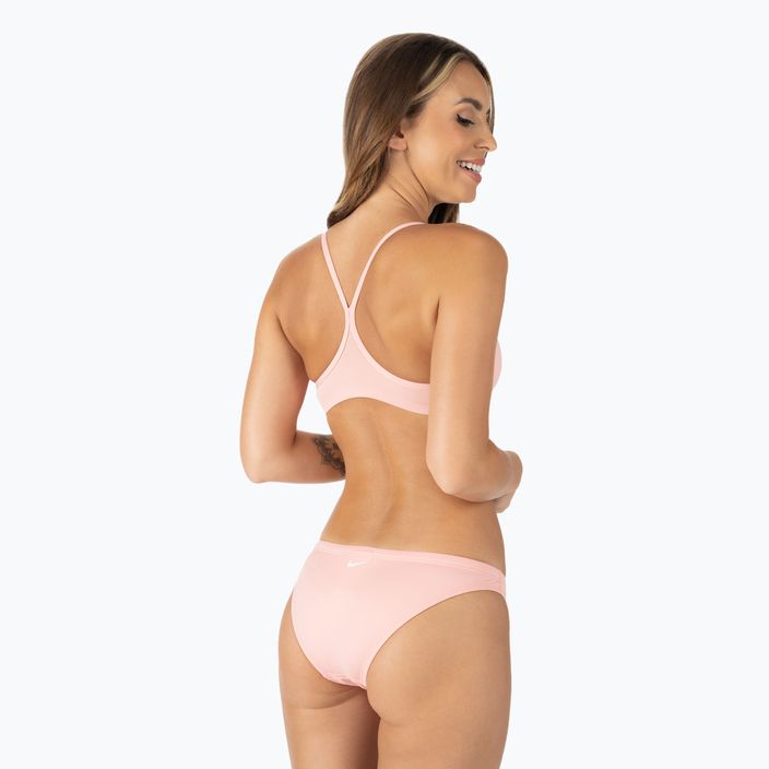 Dámské dvoudílné plavky Nike Essential Sports Bikini růžové NESSA211-626 3