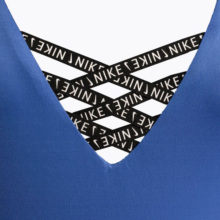 Nike Sneakerkini U-Back dámské jednodílné plavky modré NESSC254-442 3