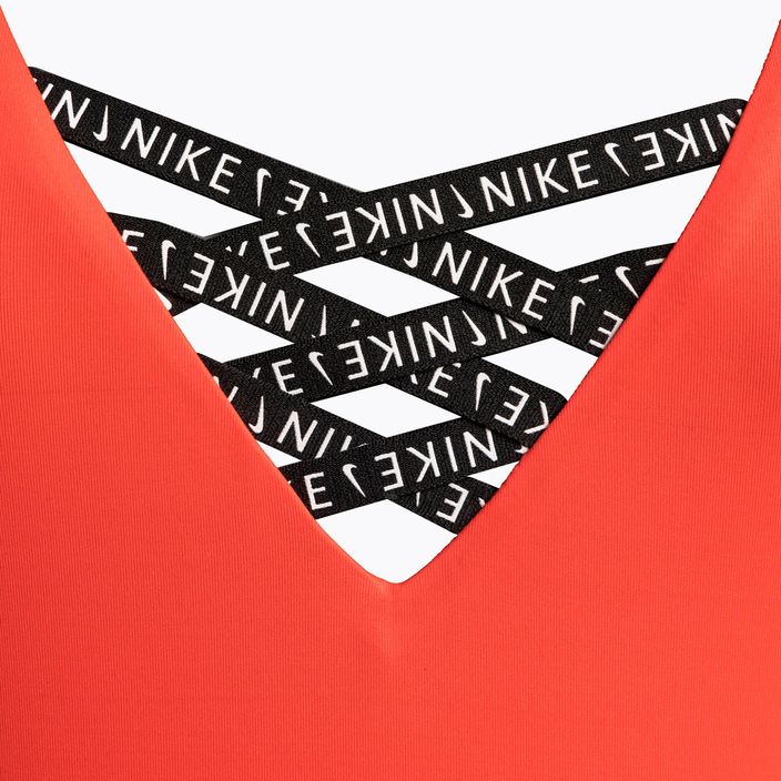 Nike Sneakerkini U-Back dámské jednodílné plavky oranžové NESSC254-631 3
