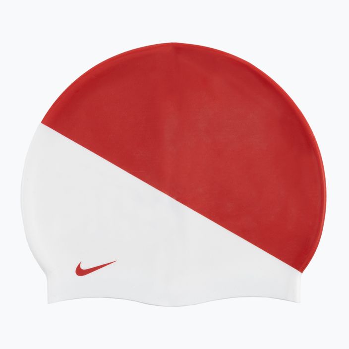 Nike Jdi Slogan červeno-bílá plavecká čepice NESS9164-613 2