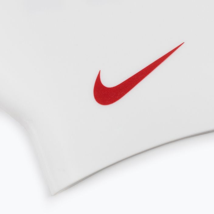 Nike Jdi Slogan červeno-bílá plavecká čepice NESS9164-613 3