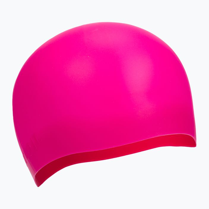 Nike Silikonová plavecká čepice s dlouhými vlasy růžová NESSA198-672