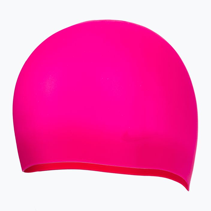 Nike Silikonová plavecká čepice s dlouhými vlasy růžová NESSA198-672 2