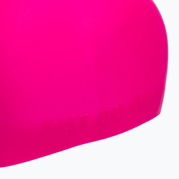 Nike Silikonová plavecká čepice s dlouhými vlasy růžová NESSA198-672 3