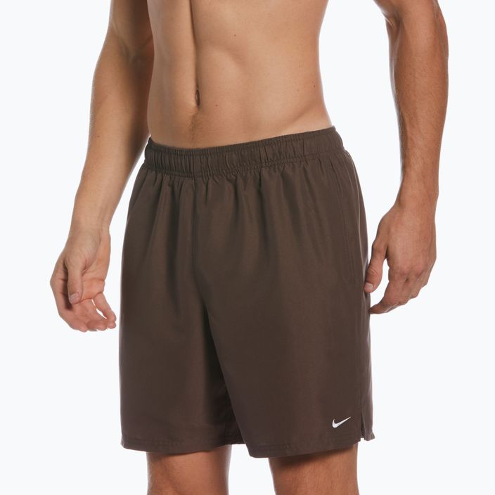 Pánské plavecké šortky Nike Essential 7" Volley hnědé NESSA559-046 4