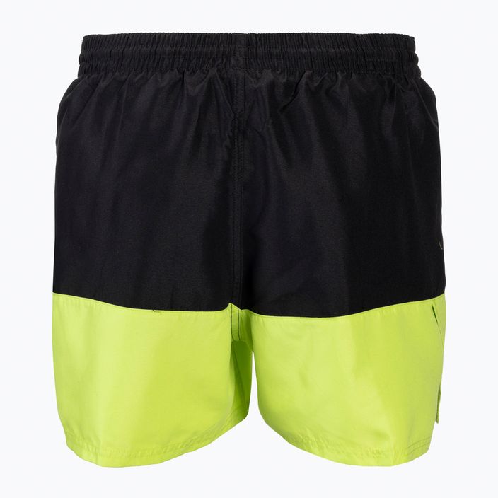 Pánské plavecké šortky Nike Split 5" Volley černozelené NESSB451-312 3