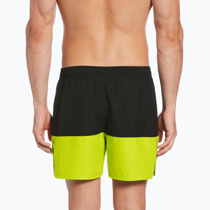 Pánské plavecké šortky Nike Split 5" Volley černozelené NESSB451-312 6