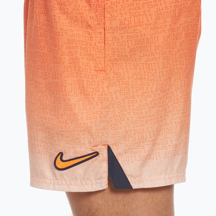 Pánské plavecké šortky Nike Jdi Fade 5" Volley oranžové NESSC479-817 7