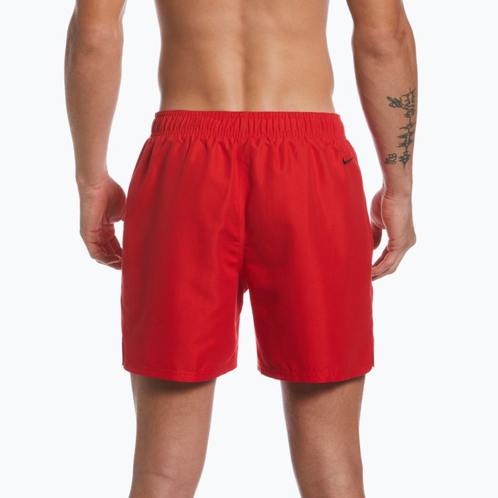Pánské plavecké šortky Nike Swoosh Break 5" Volley červené NESSC601-614 4