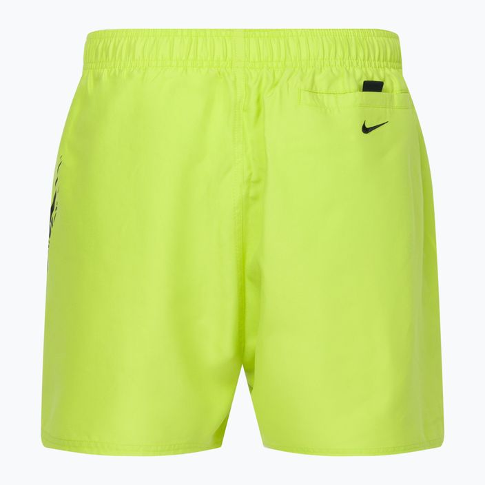 Pánské plavecké šortky Nike Liquify Swoosh 5" Volley zelené NESSC611-312 2