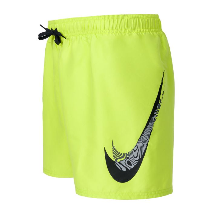 Pánské plavecké šortky Nike Liquify Swoosh 5" Volley zelené NESSC611-312 3