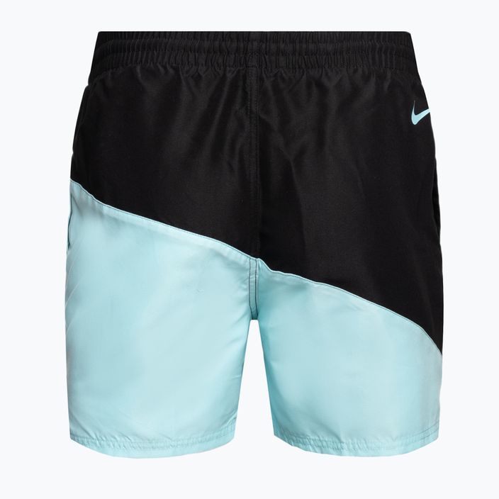 Pánské koupací šortky Nike Block Swoosh 5'' Volley modré NESSC492 2