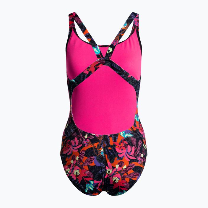 Dámské jednodílné plavky Nike Multiple Print Fastback pink NESSC050-678 2