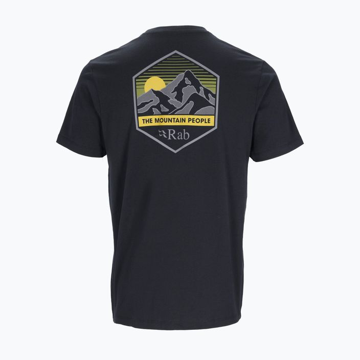 Pánské trekingové tričko Rab Stance Mountain Peak šedé QCB-66 4