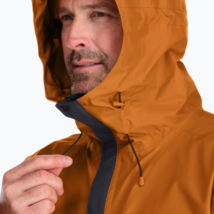 Rab Downpour Eco pánská bunda do deště oranžová QWG-82-MAB-SML 4
