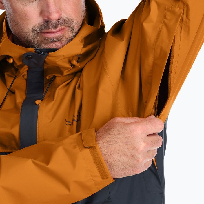 Rab Downpour Eco pánská bunda do deště oranžová QWG-82-MAB-SML 5