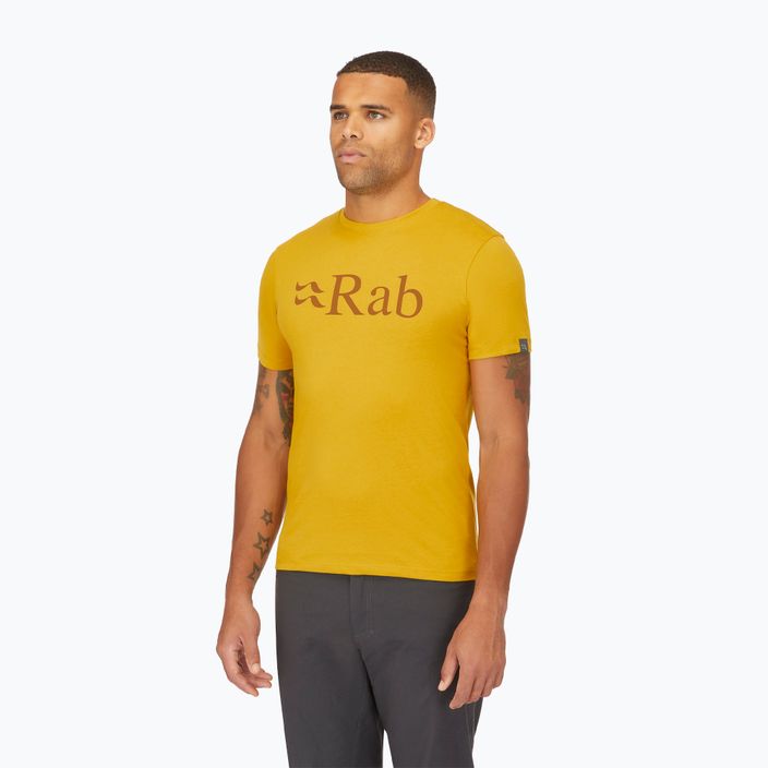 Pánské tričko Rab Stance Logo sahara 3