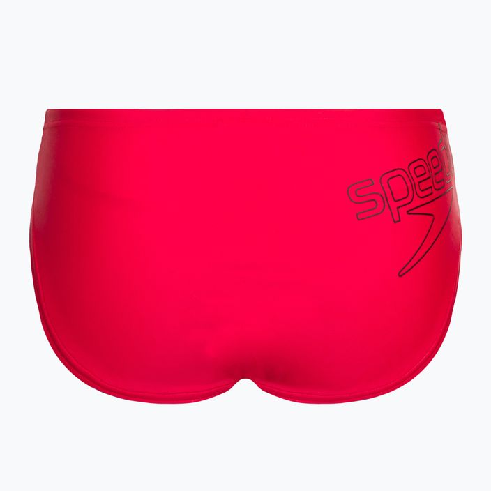 Speedo Logo Brief dětské plavecké kalhotky červené 8-00314914374 2