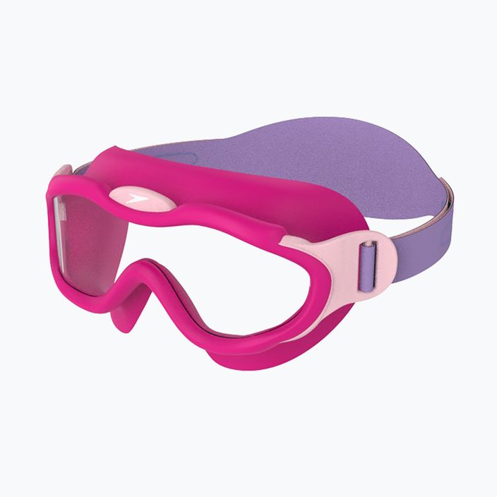 Speedo Sea Squad dětská plavecká maska Jr electric pink/miami lilac/blossom/clear 6