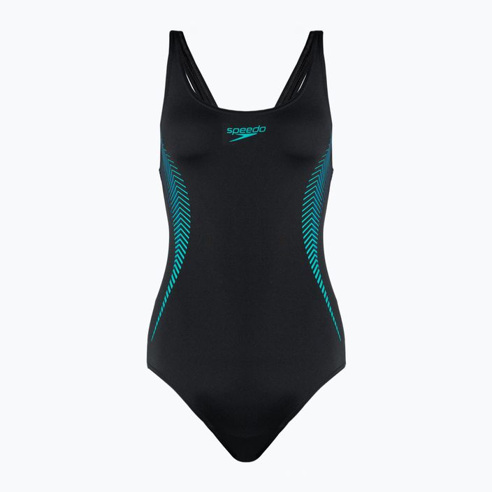 Jednodílné plavky Speedo Placement Muscleback černé 8-00305814837