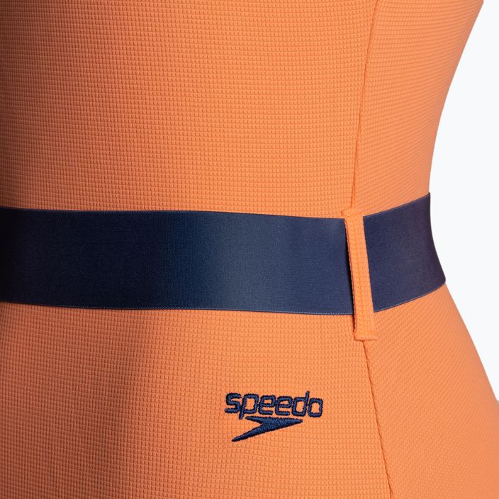 Speedo Dámské jednodílné plavky s páskem Deep U-Back oranžové 8-00307415485 3