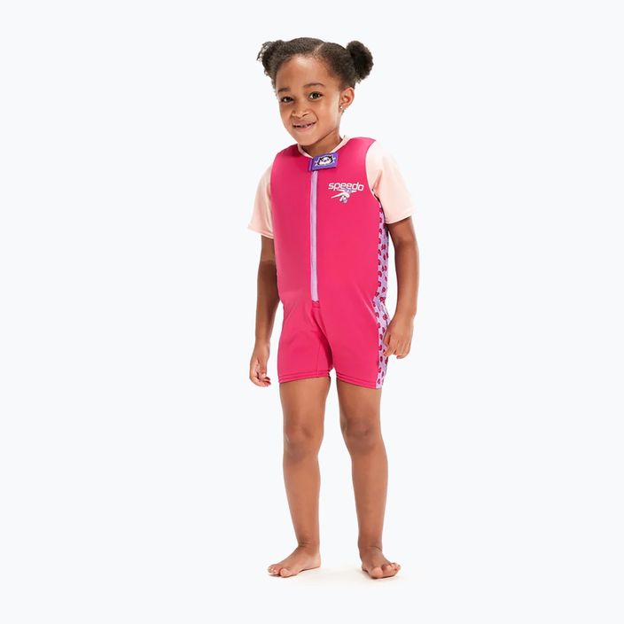 Speedo Dětský plovací oblek s potiskem růžový 8-1225814683 4