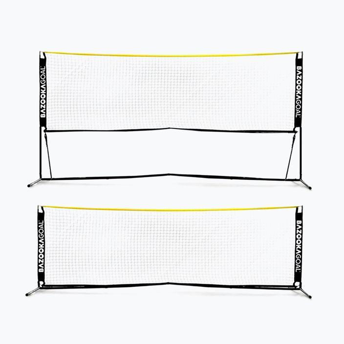 Bazookagoal Fotbalová tenisová síť 300 x 100/150 cm černá 3267
