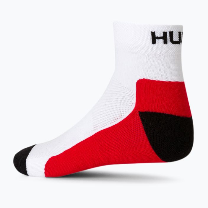 Běžecké ponožky HUUB 2 pack white RUNSOCK 3