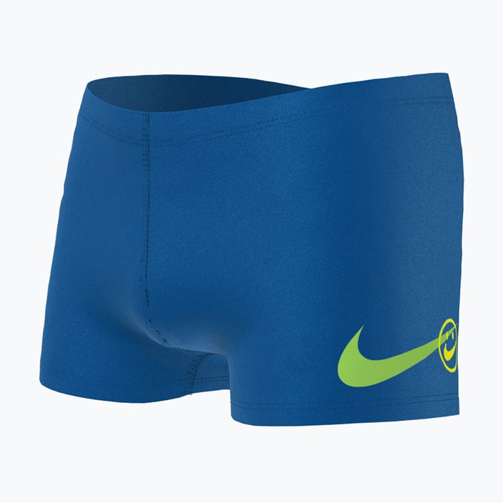 Dětské plavecké boxerky Nike Multi Logo Square Leg modré NESSD042-494 5