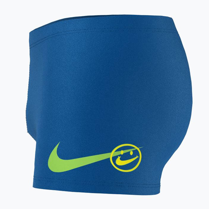 Dětské plavecké boxerky Nike Multi Logo Square Leg modré NESSD042-494 6