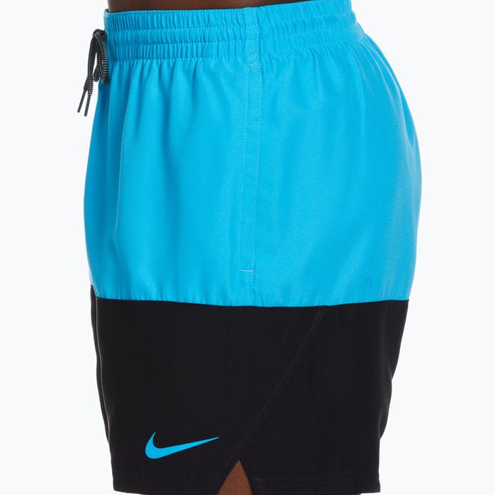 Pánské plavecké šortky Nike Split 5" Volley modré NESSB451-480 3