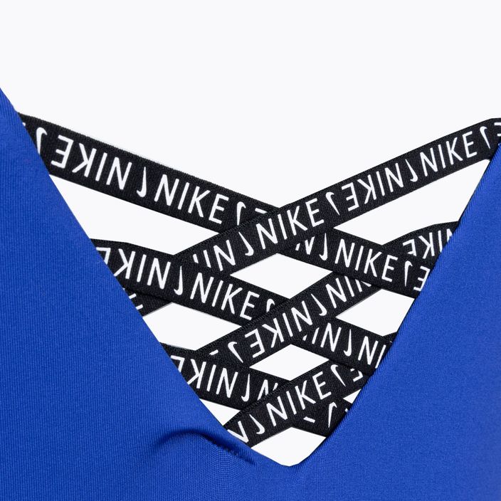 Nike Sneakerkini U-Back dámské jednodílné plavky modré NESSC254-418 4