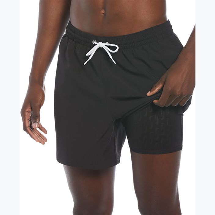 Pánské plavecké šortky  Nike Solid 5" Volley black 6
