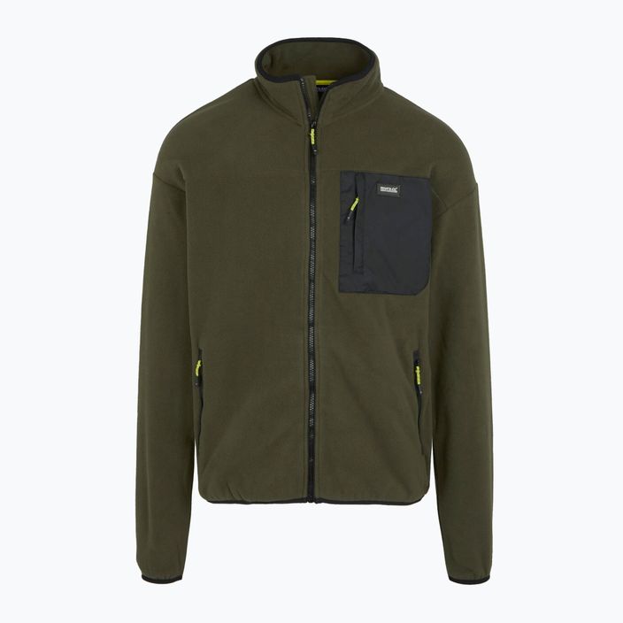 Pánská fleecová mikina REGATTA Frankie Full Zip dark khaki 5