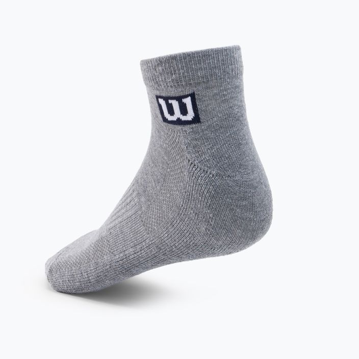 Pánské tréninkové ponožky Wilson Premium Low Cut 3 pack šedé W8F3H-3730 2