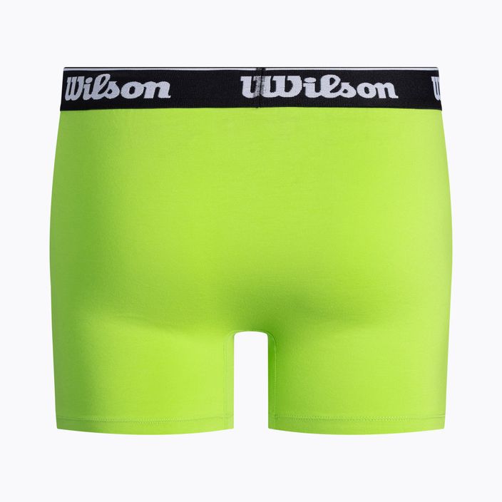 Pánské boxerky Wilson 2 pack černé/zelené W875V-270M 5