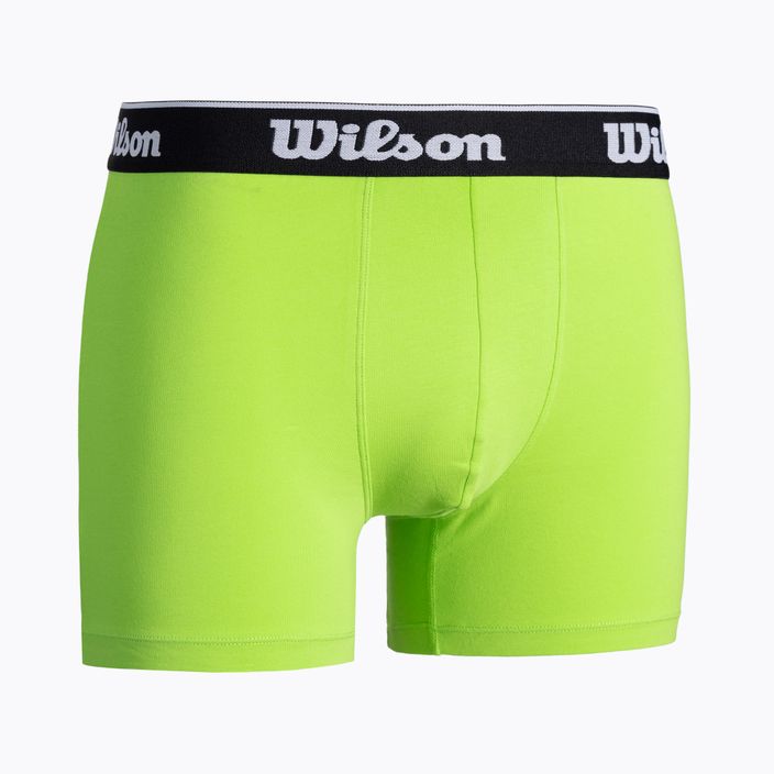Pánské boxerky Wilson 2 pack černé/zelené W875V-270M 7