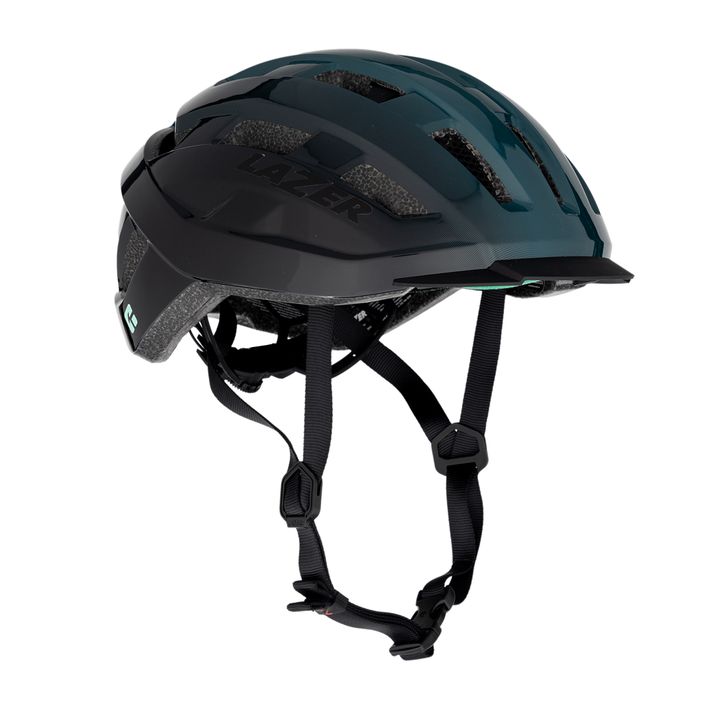 Cyklistická helma  Lazer Codax KinetiCore + net dark green/black 2