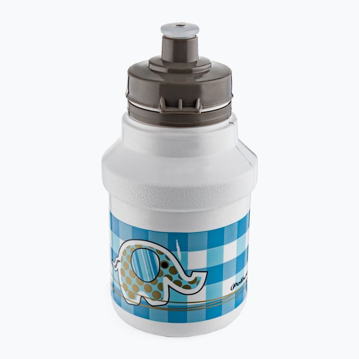 Dětská cyklistická láhev s držákem Polisport Elephant+ 300 ml white/blue 2
