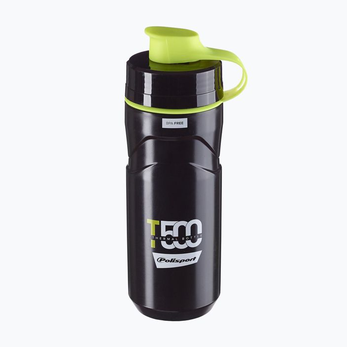 Cyklistická láhev  Polisport Thermal T500 500 ml black/lime green