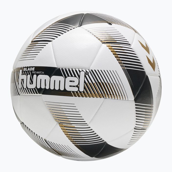 Hummel Blade Pro Match FB fotbalový míč bílý/černý/zlatý velikost 5 4
