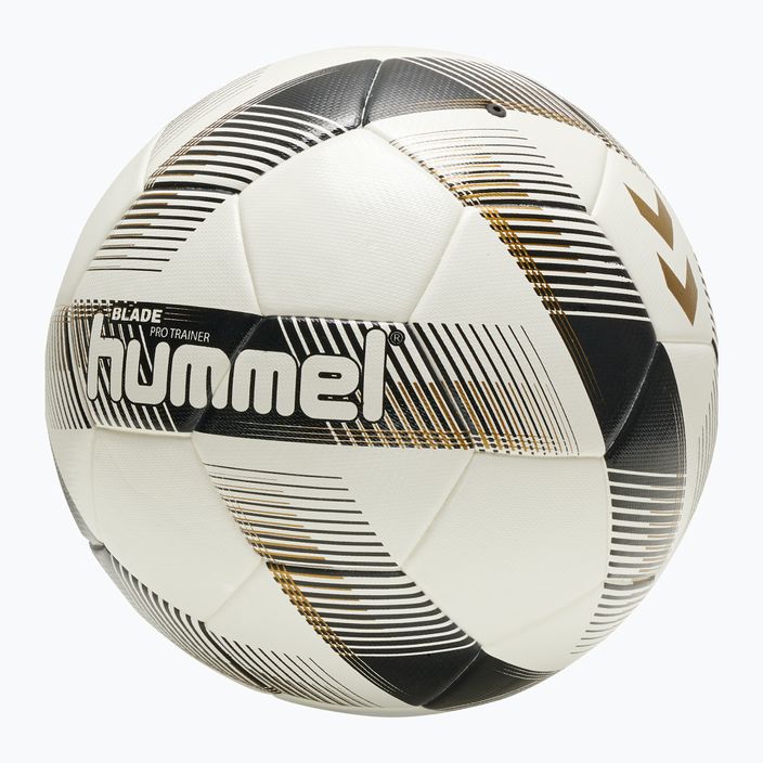 Hummel Blade Pro Trainer FB fotbalový míč bílý/černý/zlatý velikost 5 4