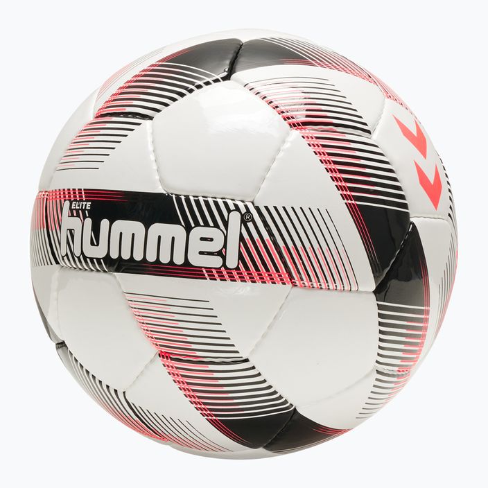 Hummel Elite FB fotbalový míč bílý/černý/červený velikost 5 4
