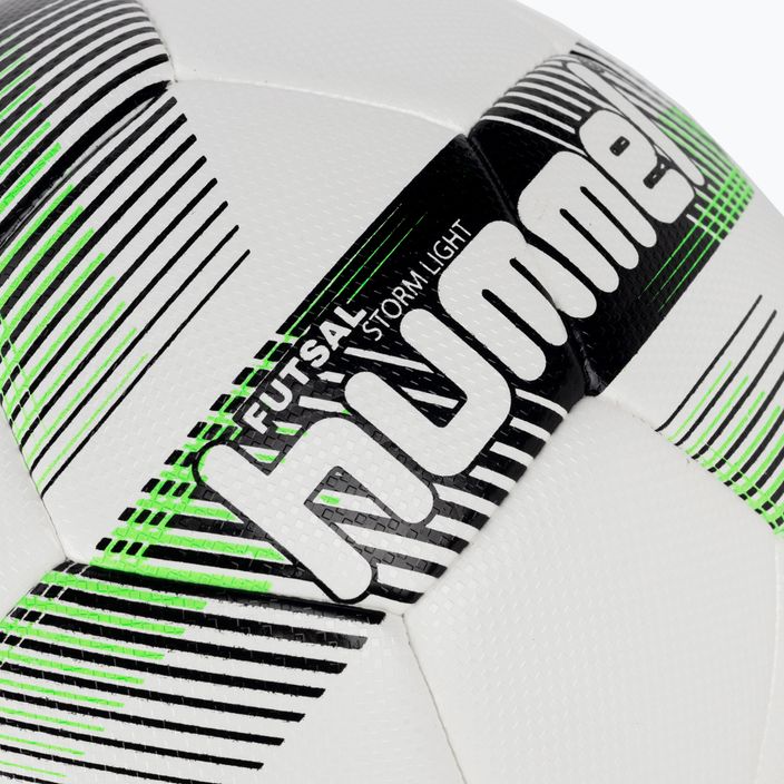 Hummel Storm Light FB fotbalový míč bílý/černý/zelený velikost 4 3