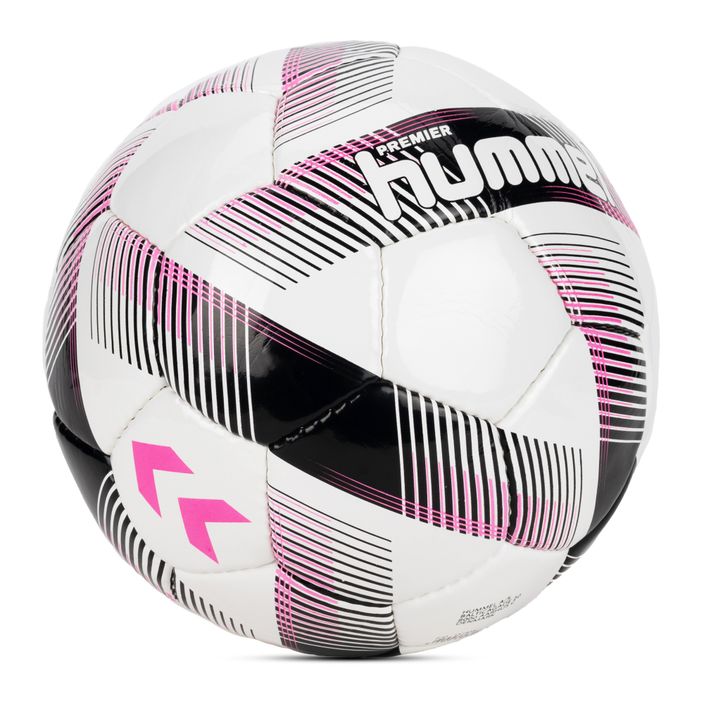 Hummel Premier FB fotbalový míč bílý/černý/růžový velikost 5 2
