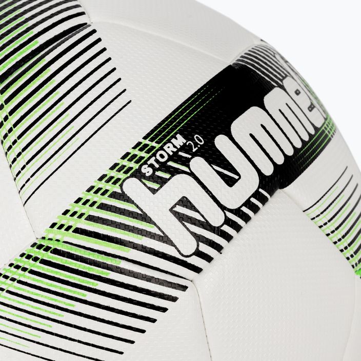 Hummel Storm 2.0 FB fotbal bílý/černý/zelený velikost 5 3