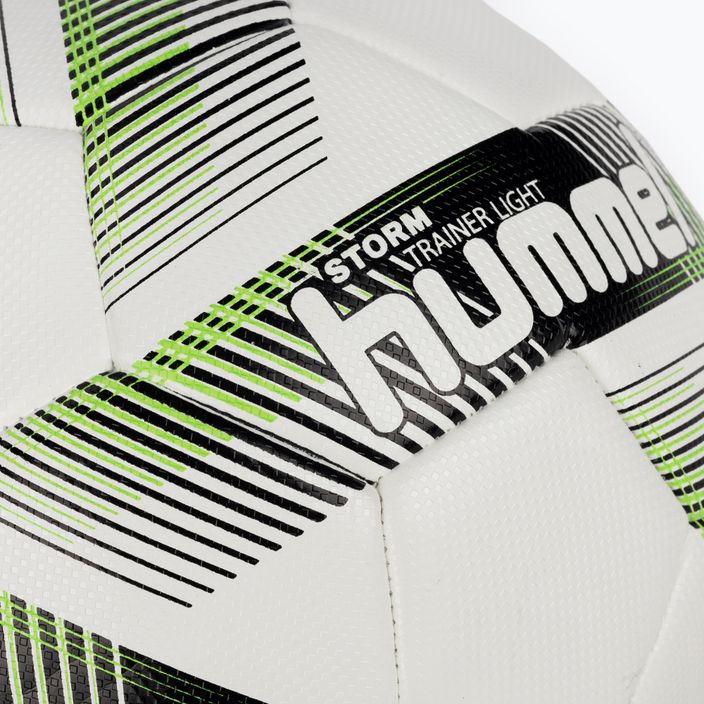 Hummel Storm Trainer Light FB fotbalový míč bílá/černá/zelená velikost 3 3