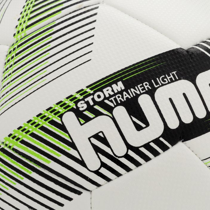 Hummel Storm Trainer Light FB fotbalový míč bílá/černá/zelená velikost 4 3