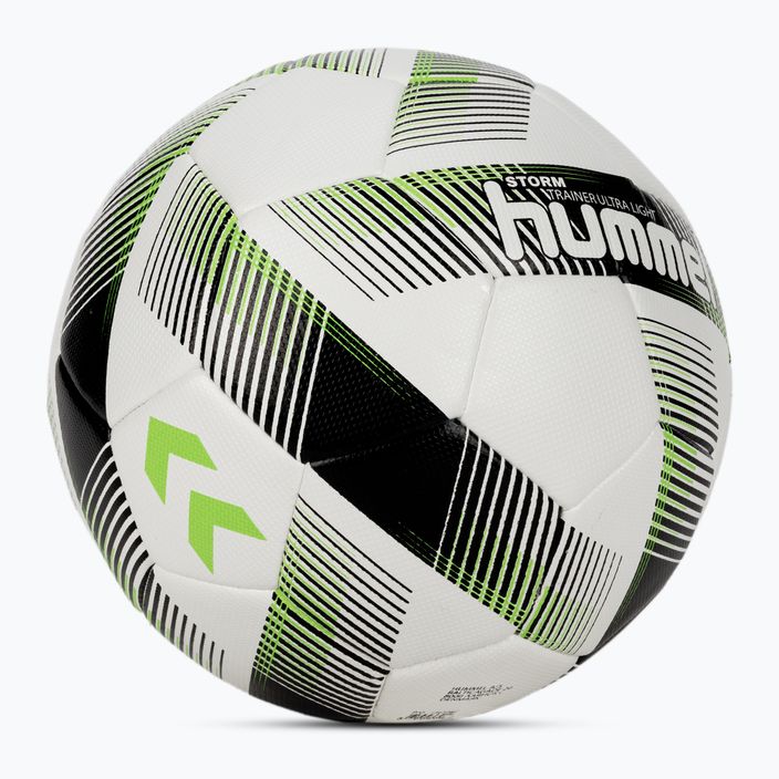 Hummel Storm Trainer Ultra Lights FB fotbalový míč bílá/černá/zelená velikost 4 2
