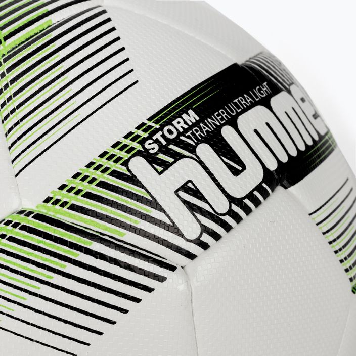 Hummel Storm Trainer Ultra Lights FB fotbalový míč bílá/černá/zelená velikost 4 3